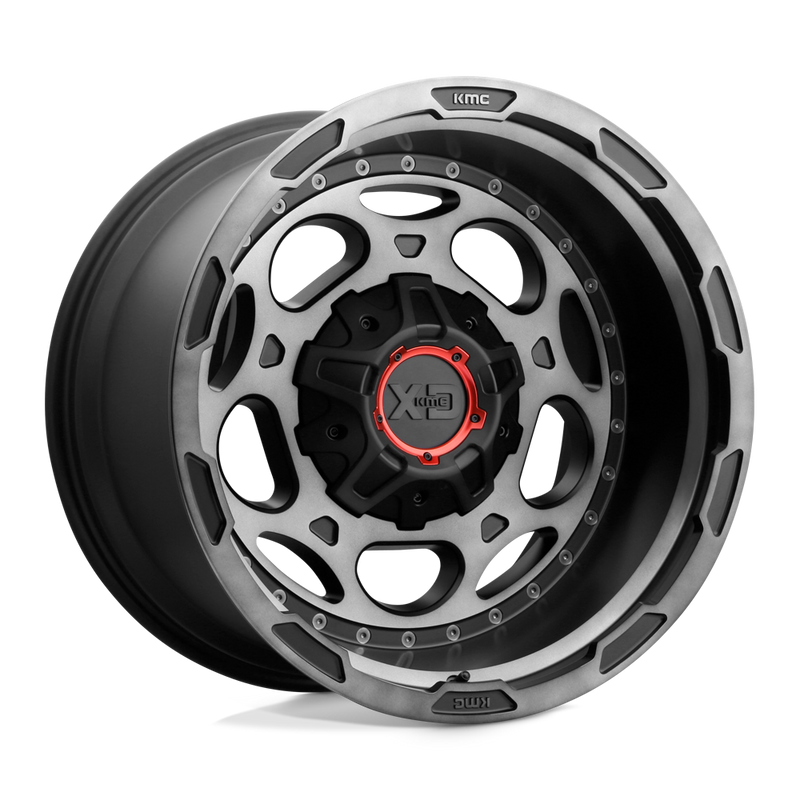 KMC XD837 Demodog 20x10 / 6x135 / 6x139 / -18 / Satin Black Gray Tint / 4unds